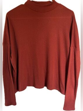 H&M Ribbed Cowl Neck Oversized Lightweight Baggy Sweater. Slightly cropped.